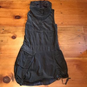 ATTRATTIVO 4 Brown/Green Plaid Corduroy Shift Cowl